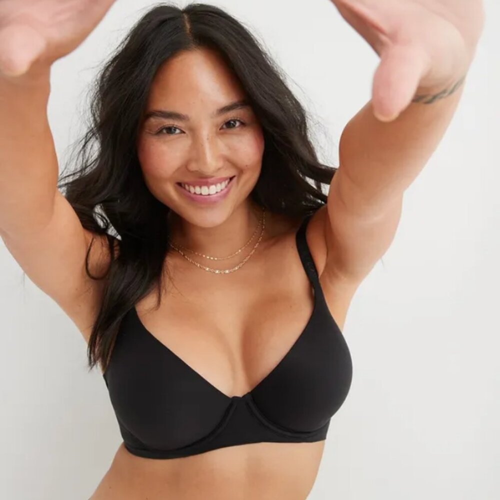 Aerie - Black Smoothez Push Up Bra